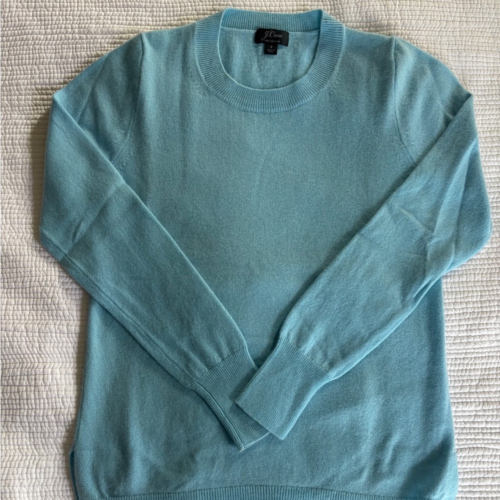 LIKE NEW JCrew Light Blue Cashmere Sweater